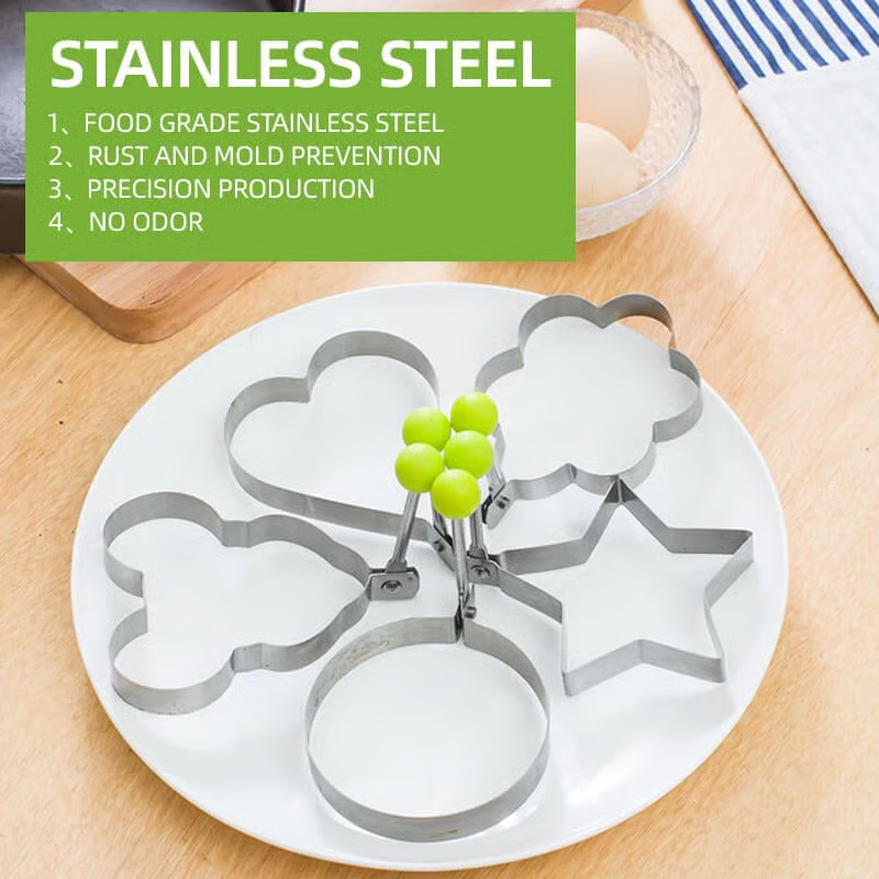 🔥 Stainless Steel Fried Egg Molds